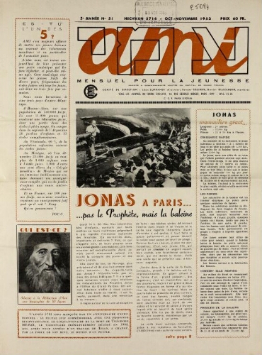 Ami : Mensuel pour la Jeunesse. Vol.05 N°51 (01 oct. 1953)